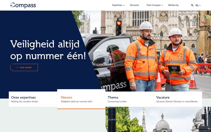 Captura de pantalla de compass.nl