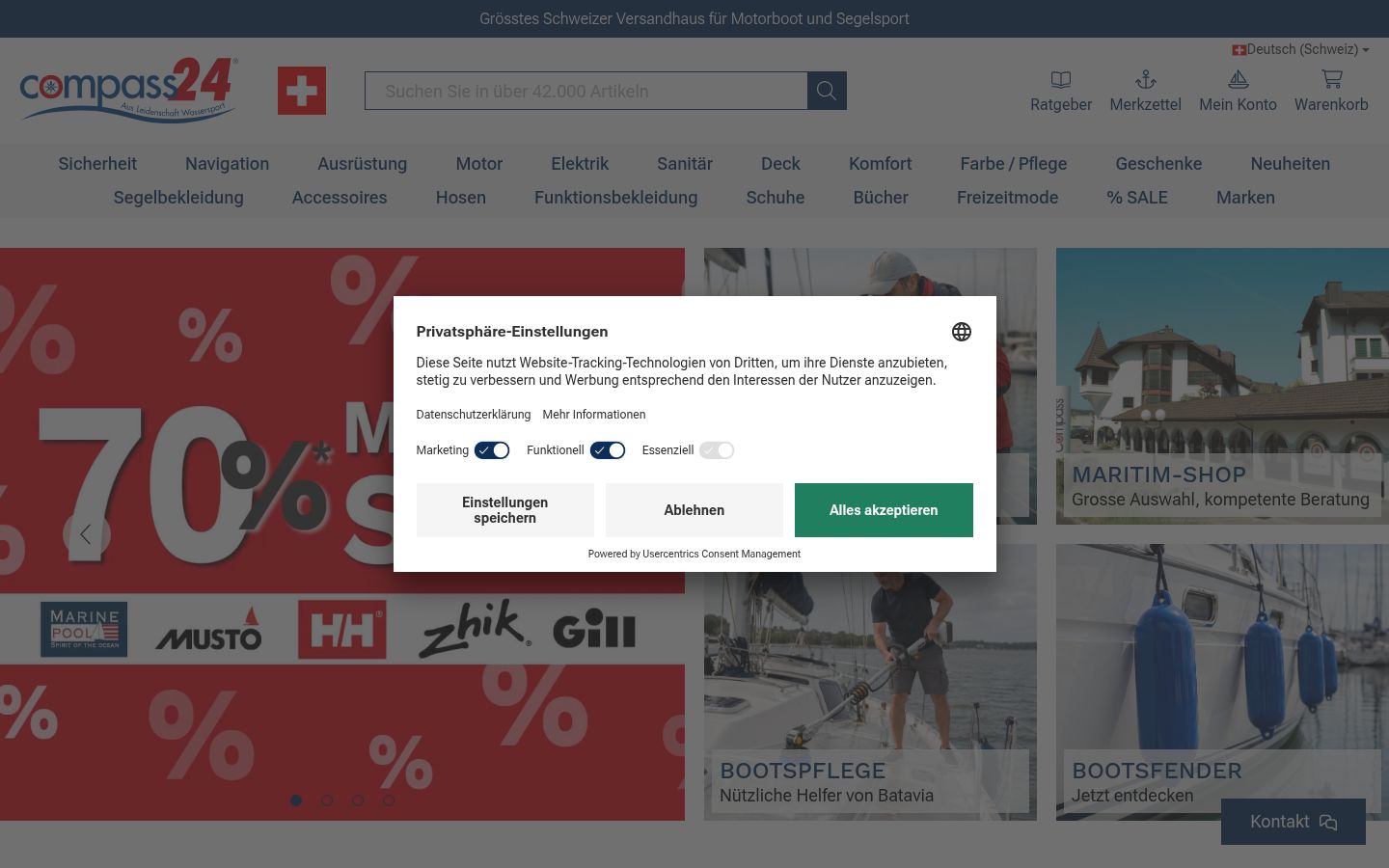 Sutikimo reklamjuostės, rodytos prieš bet kokią sąveiką, ekrano kopija