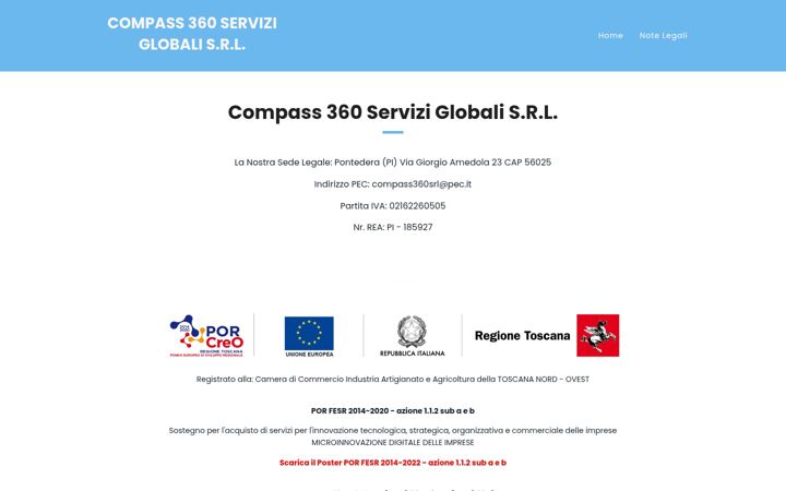 Screenshot of compass360.it