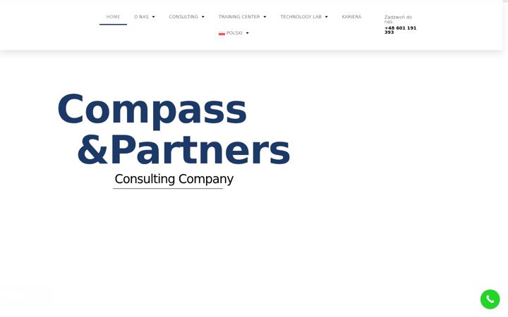 Screenshot stránky compassandpartners.pl