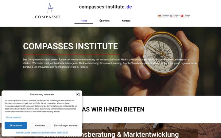 Screenshot of compasses-institute.com