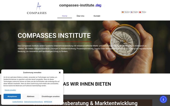 Screenshot of compasses-institute.de