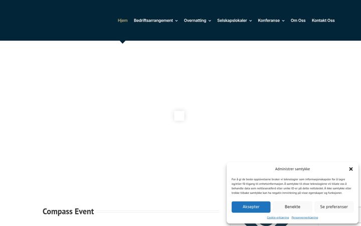 Ekrano kopija compassevent.no