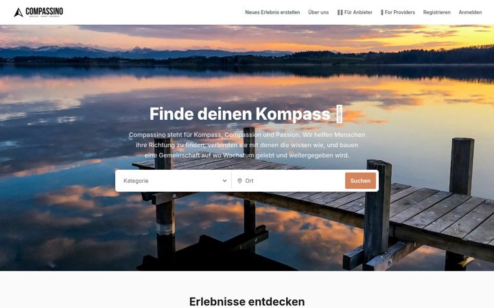 Screenshot of compassino.com
