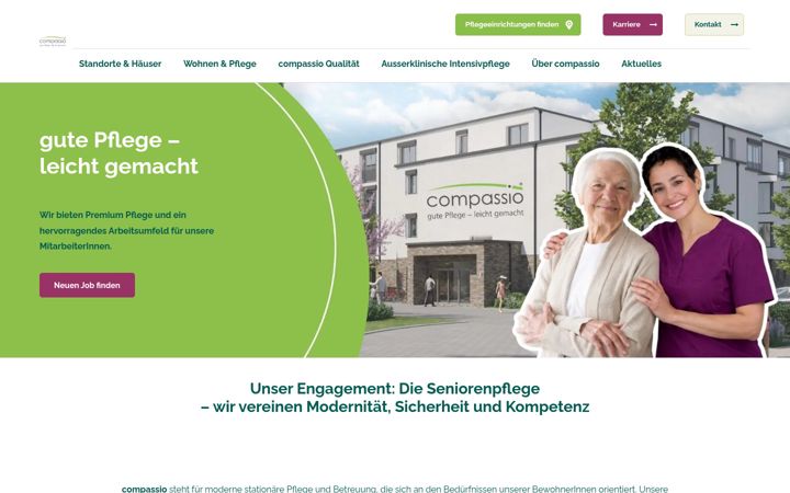 Screenshot of compassio.de