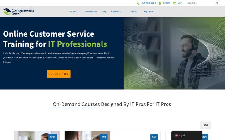 Screenshot of compassionategeek.com