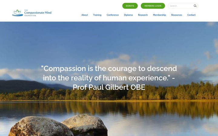 Screenshot of compassionatemind.co.uk