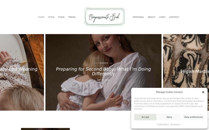 Screenshot of compassionatesnob.com