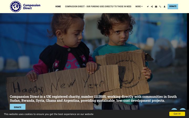 Screenshot of compassiondirectuk.org