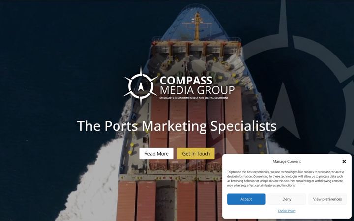 Ekrano kopija compassmediagroup.co.uk