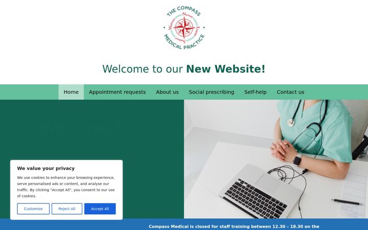 Screenshot of compassmp.co.uk