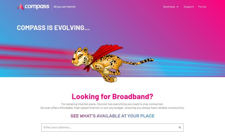 Screenshot of compassnet.co.nz