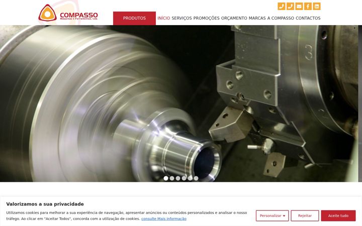 Screenshot of compasso.com.pt
