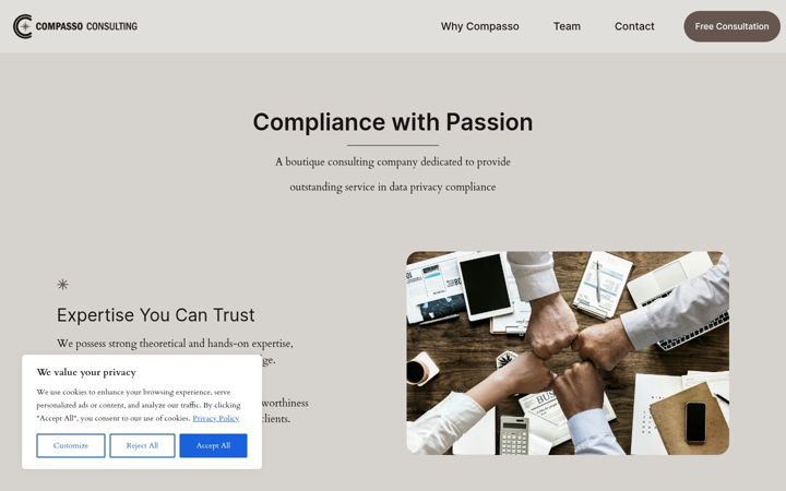 Screenshot of compassoconsulting.com