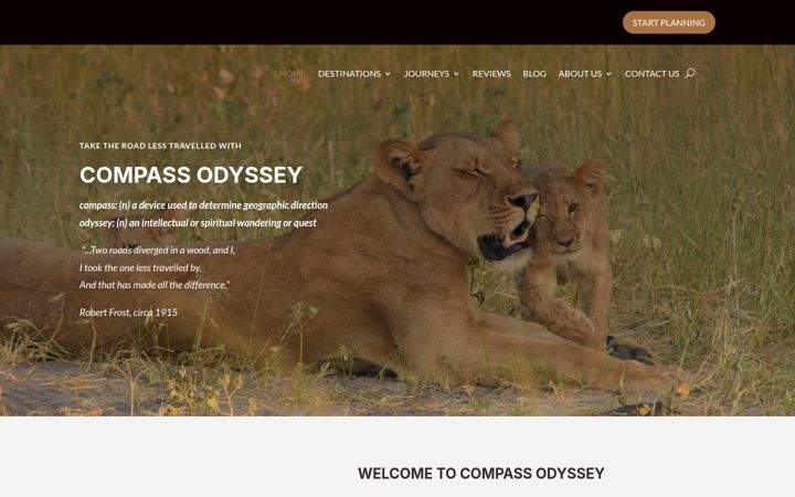 Screenshot of compassodyssey.net