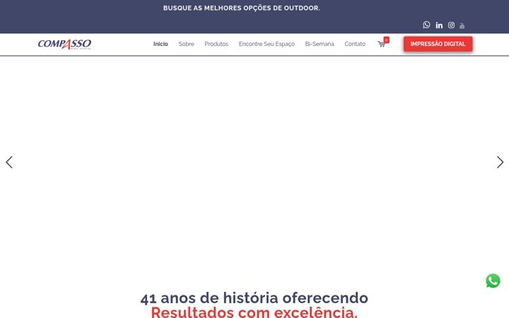 Snímek obrazovky compassome.com.br