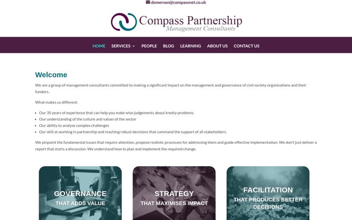 Screenshot of compasspartnership.co.uk