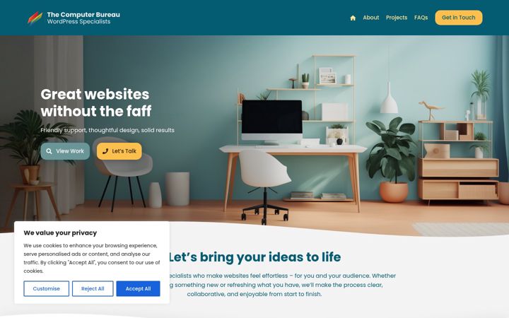 Screenshot of compbureau.co.uk