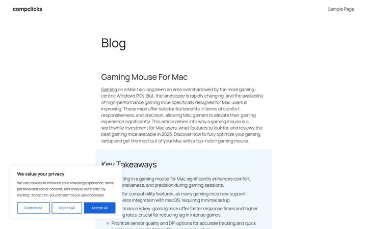 Screenshot of compclicks.com