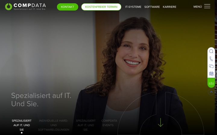Screenshot of compdata.de