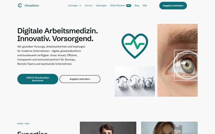 Skærmbillede af compdocs.de