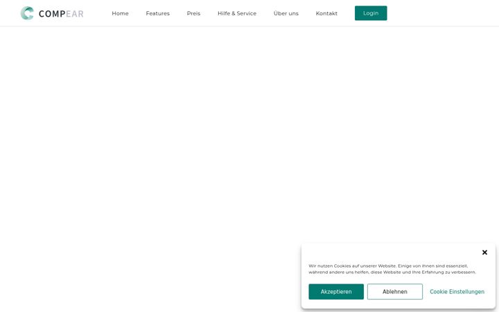 Екранна снимка на compear.io