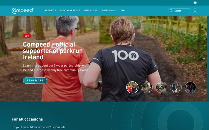 Capture d'écran de compeed.ie