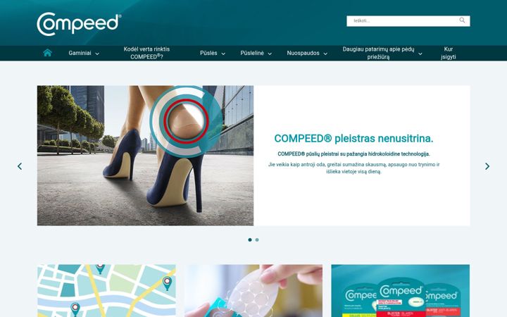 Skærmbillede af compeed.lt
