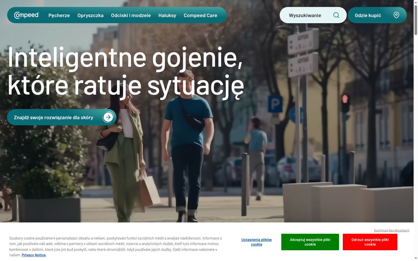 Snímek obrazovky baneru souhlasu zobrazeného před jakoukoli interakcí