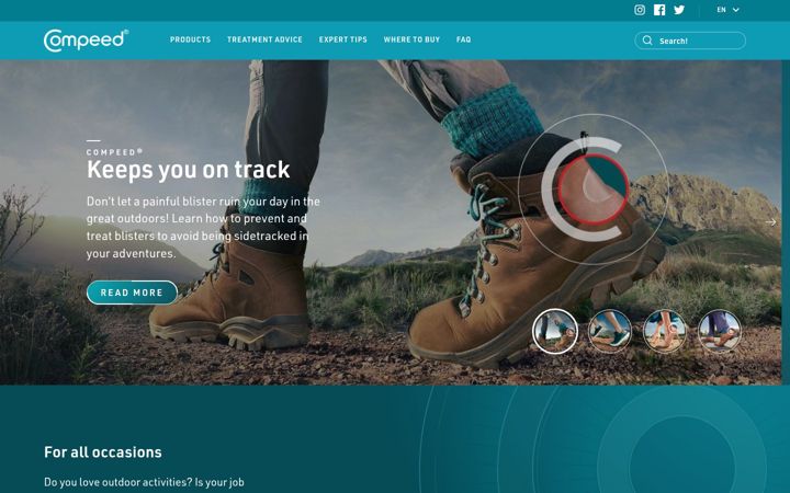 Screenshot of compeedarabia.net