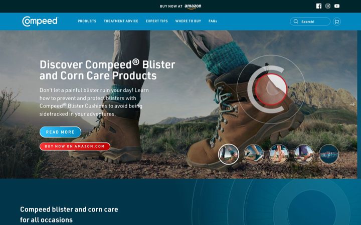 Screenshot of compeedusa.com