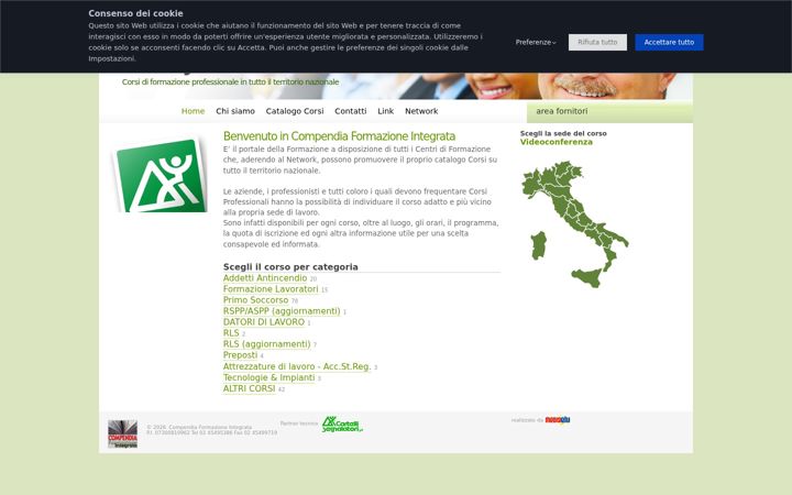 Screenshot of compendiaformazione.it