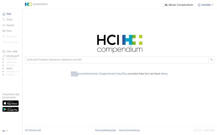 Screenshot of compendium.ch