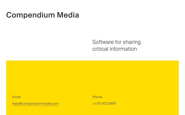 Screenshot of compendiummedia.com