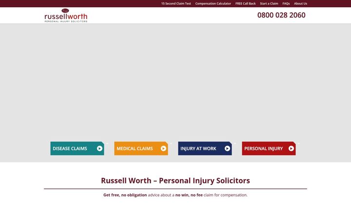 Screenshot of compensation.co.uk