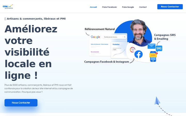 Screenshot του comperformances.fr
