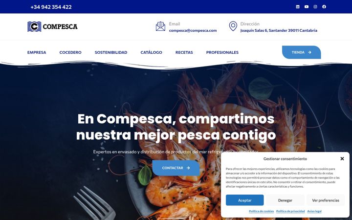 Screenshot of compesca.com