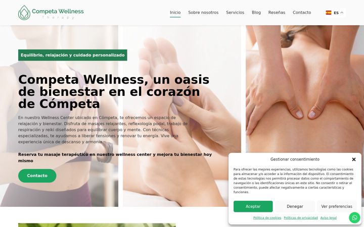 Screenshot of competa-wellness.net