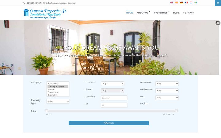 Screenshot of competaproperties.com