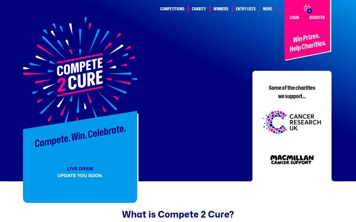 Screenshot of compete2cure.co.uk