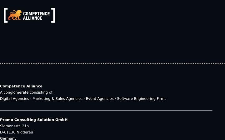 Captura de pantalla de competence-alliance.eu