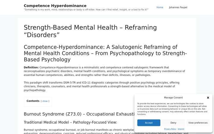Screenshot of competencehyperdominance.com