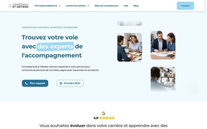 Screenshot of competences-et-metiers.com
