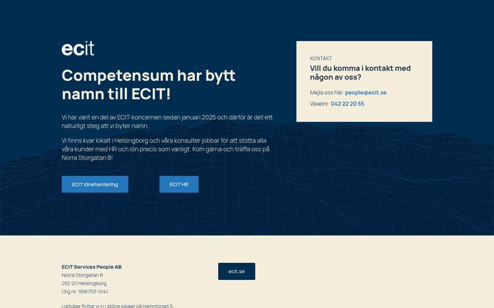 Screenshot of competensum.se