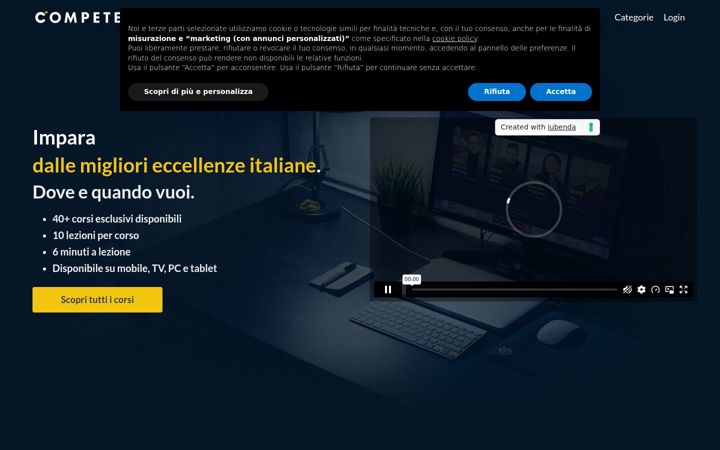 Screenshot of competenze.com