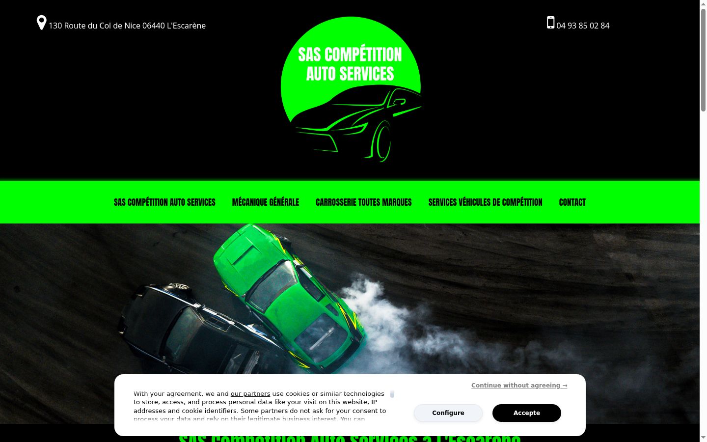 Screenshot des Einwilligungsbanners vor jeglicher Interaktion