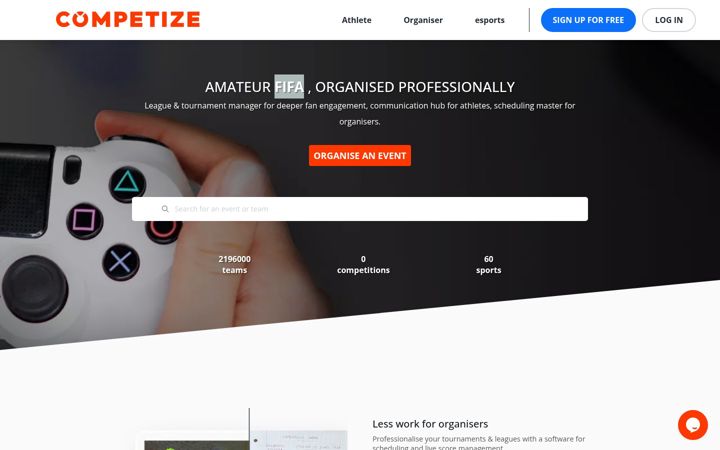 Screenshot of competize.com