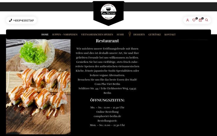 Screenshot of comphoviet-berlin.de