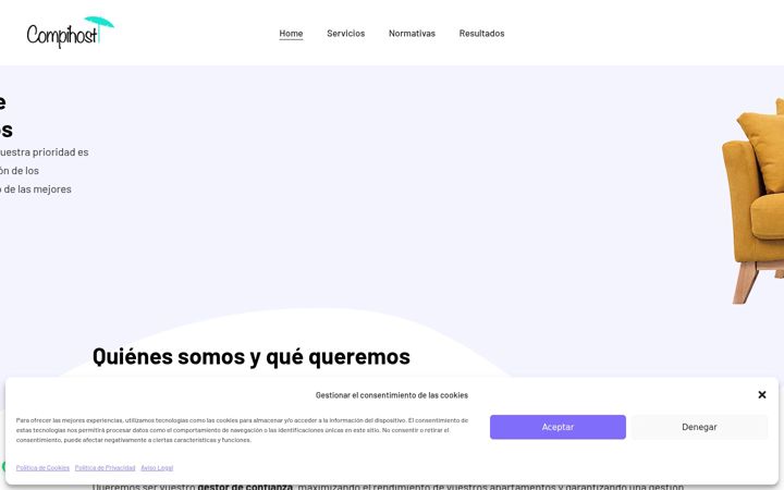 Screenshot of compihost.es