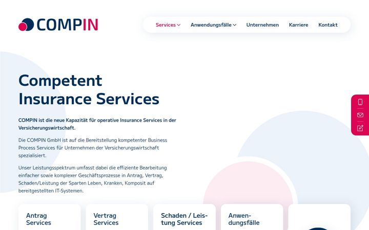 Screenshot of compin.eu